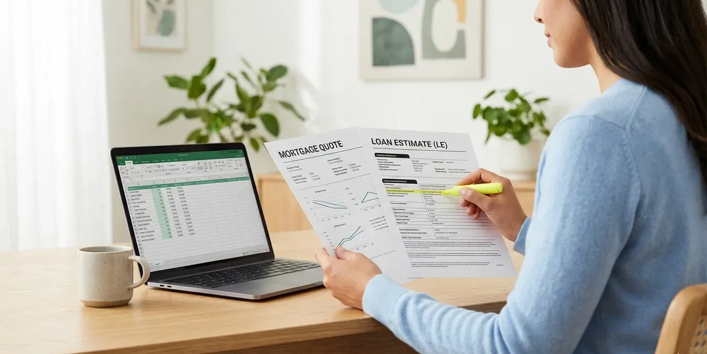 Comparing mortgage loan estimates